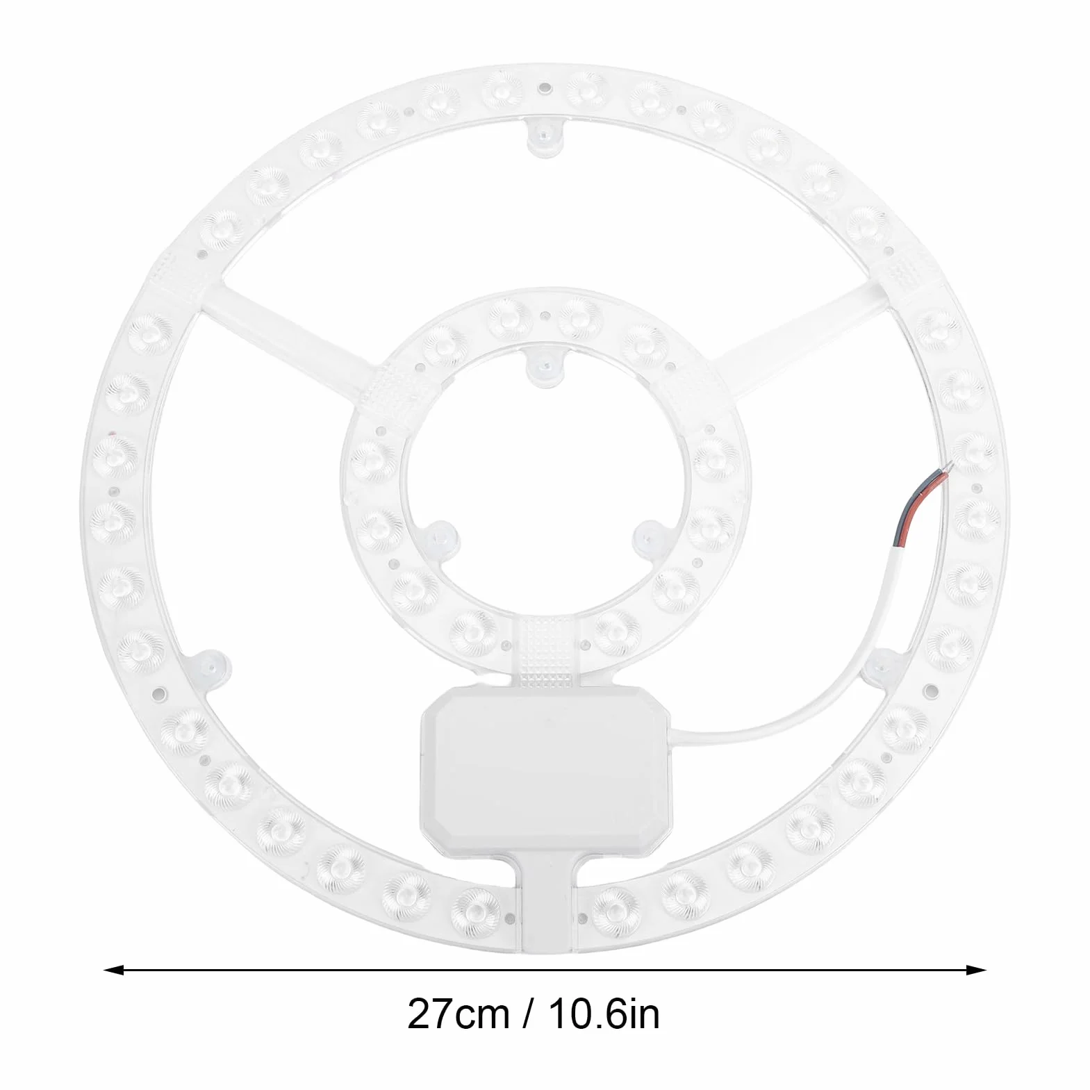 Greensen Luz LED de Techo, Panel Redondo Magnético de Reemplazo de 48W y 10.6 Pulgadas con Luz Difusa 360 y Vida Útil de 50000 Horas, para Luces de Ventilador de Techo Empotradas