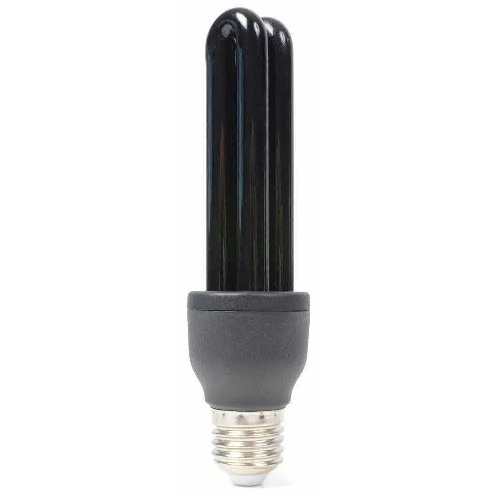 BeamZ BUV27 UV Lámpara de Luz Negra 25 Watt con Casquillo E27, Bombilla UV, Lámpara de Luz Negra, para Halloween y Fiestas de Neón
